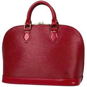 Louis Vuitton Alma Handbag Epi Leather Castilian Red